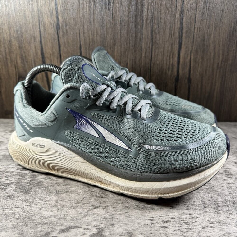 Altra Paradigm 6 Women Size 8.5 US Green Road Running Shoes Sneakers *NO INSOLES
